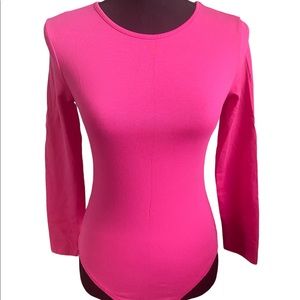 Pink long sleeve bodysuit